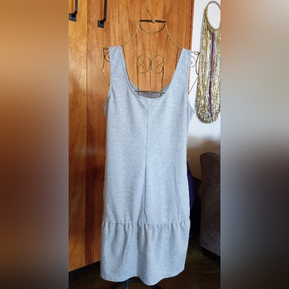 Gray Sleeveless Tunic Dress Size M - Picture 4 of 8